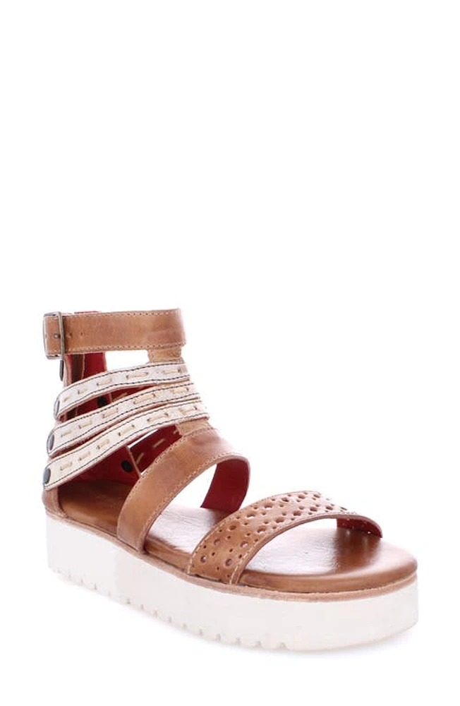 Bed Stu Artemia Platform Sandal Tan Rustic Nectar Lux at Nordstrom,