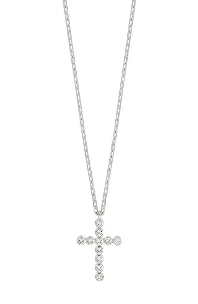 Bony Levy Audrey Diamond Cross Pendant Necklace in 18K White Gold at Nordstrom