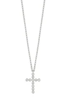 Bony Levy Audrey Diamond Cross Pendant Necklace in 18K White Gold at Nordstrom