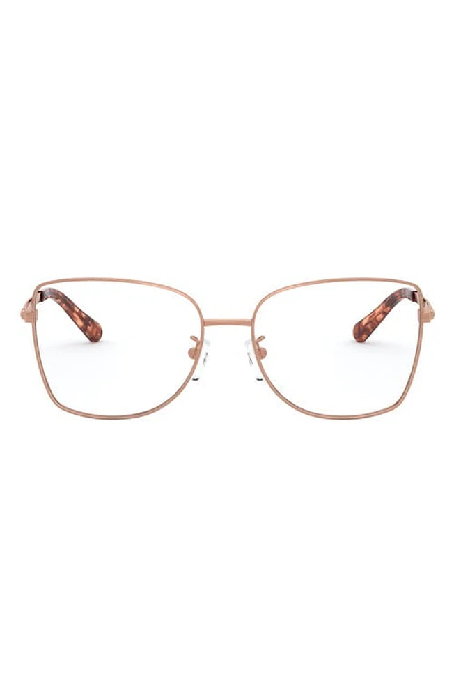 Michael Kors 54mm Butterfly Optical Glasses in Rose Gold at Nordstrom