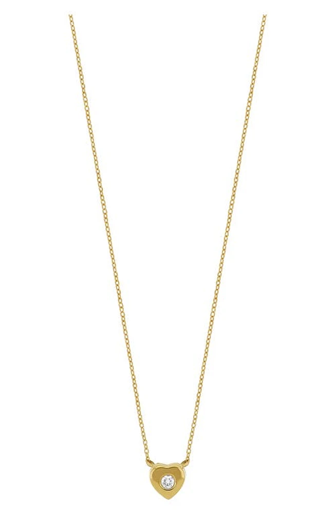 Bony Levy Kids' 18K Gold Diamond Heart Pendant Necklace in 18K Yellow Gold at Nordstrom, Size 15