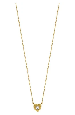 Bony Levy Kids' 18K Gold Diamond Heart Pendant Necklace in 18K Yellow Gold at Nordstrom, Size 15