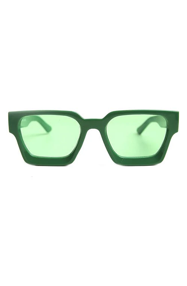 Wisdom Frame 6 53mm Square Sunglasses in Green at Nordstrom