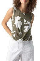 Sanctuary Twisted Floral Cotton Blend Tank at Nordstrom,