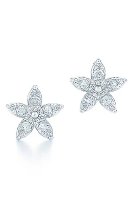 Kwiat Sunburst Flower Diamond Stud Earrings in White Gold at Nordstrom