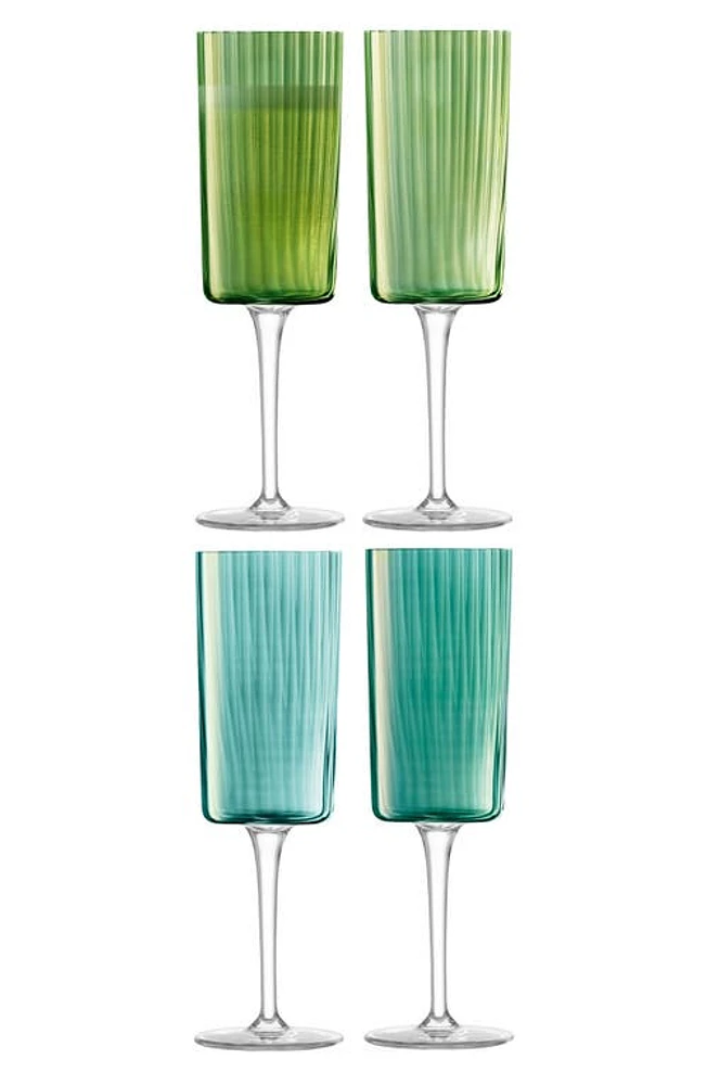 LSA Gems Set of 4 Champagne Flutes in at Nordstrom