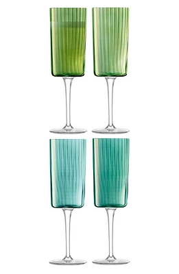 LSA Gems Set of 4 Champagne Flutes in at Nordstrom