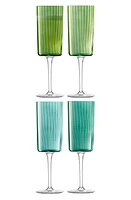 LSA Gems Set of 4 Champagne Flutes in at Nordstrom