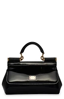 Dolce & Gabbana Small Sicily East/West Patent Leather Handbag in Black at Nordstrom