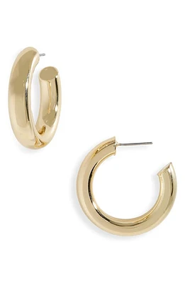 Nordstrom Tube Hoop Earrings in Gold at Nordstrom