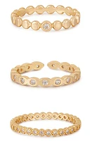 Ettika Set of 3 Stacking Rings in Gold at Nordstrom