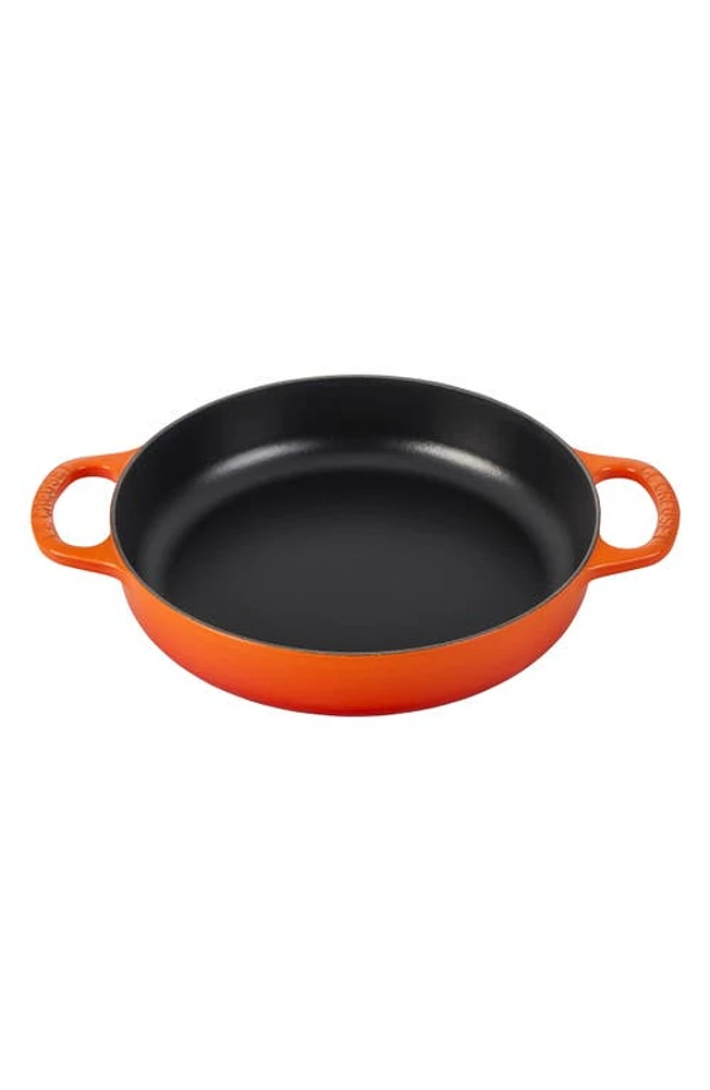 Le Creuset Signature Enamel Cast Iron Everyday Pan in Flame at Nordstrom, Size 11 In