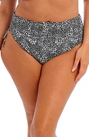 Elomi Pebble Cove Adjustable Bikini Bottoms Black at Nordstrom,