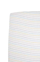 little unicorn Cotton Muslin Crib Sheet in Unicorn Stripe at Nordstrom