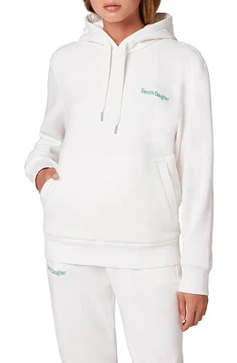 Favorite Daughter Cotton Hoodie in Cream at Nordstrom, Size Small