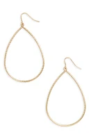 Nordstrom Large Textured Teardrop Earrings in Gold at Nordstrom