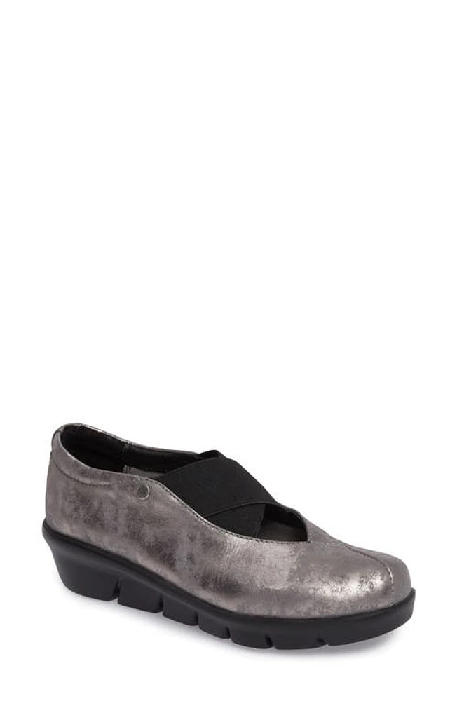 Wolky Cursa Slip-On Sneaker in Gray Leather at Nordstrom, Size 6Us