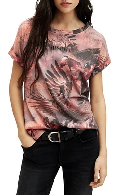 AllSaints Colco Imo Cotton Graphic T-Shirt Canyon Purple at Nordstrom,