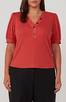 Estelle Sublime Rib Knit Top Coral at Nordstrom,