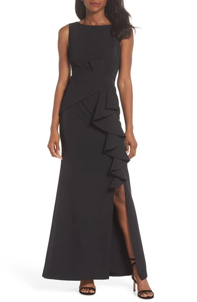 Eliza J Ruffle Front Gown at Nordstrom,