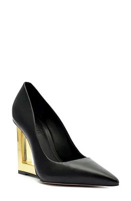 Schutz Filipa Pointed Toe Wedge Pump in Black at Nordstrom, Size 6