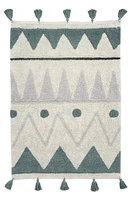 Lorena Canals Mini Washable Cotton Blend Rug in Natural Blue Pearl Grey at Nordstrom