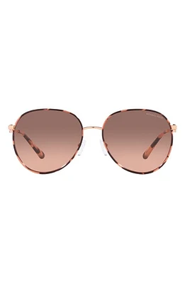 Michael Kors Empire 58mm Gradient Aviator Sunglasses in Rose Gold at Nordstrom