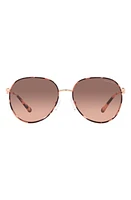 Michael Kors Empire 58mm Gradient Aviator Sunglasses in Rose Gold at Nordstrom