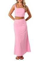 Petal & Pup Willow Crop Tank & Maxi Skirt Set in Pink at Nordstrom, Size Small