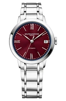 Baume & Mercier Classima 10691 Automatic Bracelet Watch, 34mm in Silver at Nordstrom