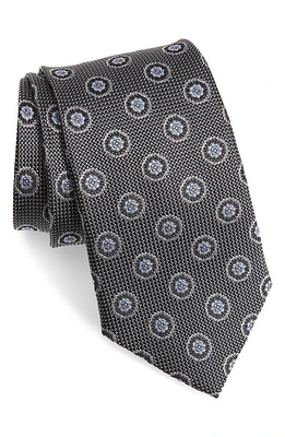 Nordstrom Medallion Silk Tie in Black at Nordstrom, Size Regular