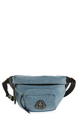 Moncler Felicie Denim Belt Bag in Rain Washed at Nordstrom