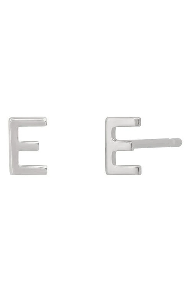 BYCHARI Initial Stud Earrings in 14K Gold-E at Nordstrom