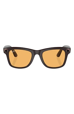 'Ray-Ban Meta Smart Glasses in Amber at Nordstrom