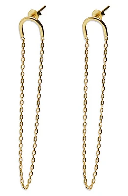 Argento Vivo Sterling Silver U-Chain Drop Earrings in Gold at Nordstrom