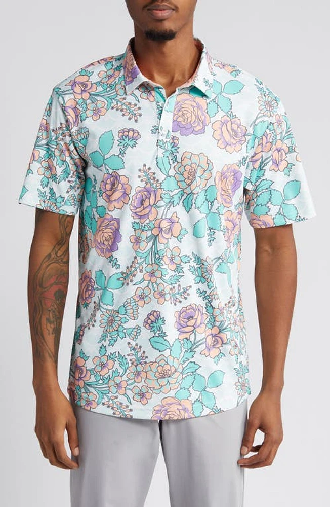 Swannies Bailey Floral Golf Polo at Nordstrom,