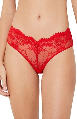 Etam Instant Lace Boyshorts in Red at Nordstrom, Size X-Small