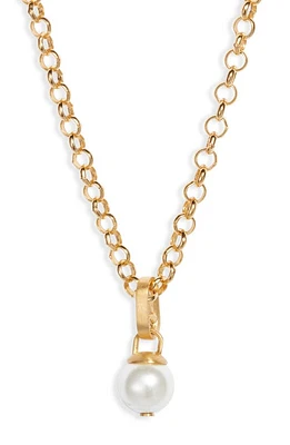 Dean Davidson Manhattan Pendant Necklace in Pearl/Gold at Nordstrom