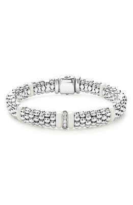 LAGOS White Caviar Diamond Station Bracelet at Nordstrom, Size 6