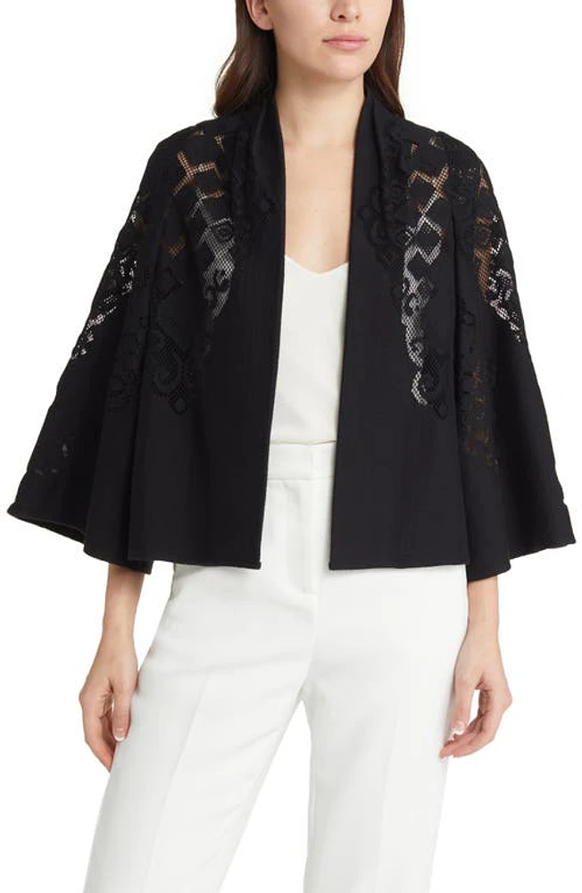 KOBI HALPERIN Lace Jacket in Black at Nordstrom, Size Small