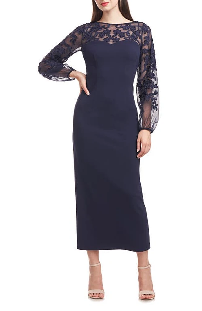 JS Collections Sammi Soutache Long Sleeve Cocktail Dress at Nordstrom,