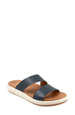 SoftWalk Jenna Platform Sandal Navy at Nordstrom,