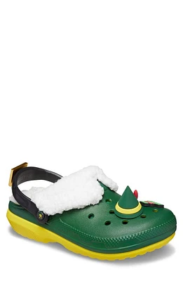 CROCS Elf Lined Classic Clog Green/Lemon at Nordstrom,