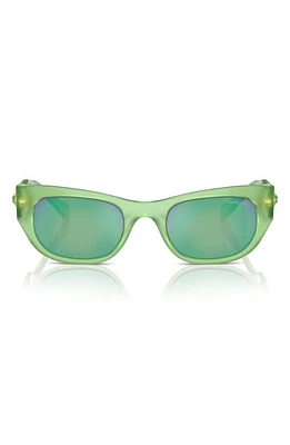 Swarovski 51mm Pillow Sunglasses in Green at Nordstrom