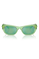 Swarovski 51mm Pillow Sunglasses in Green at Nordstrom