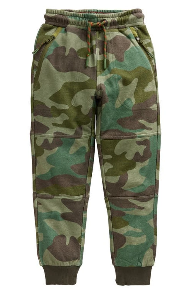 Mini Boden Kids' Reinforced Knee Camo Joggers Rosemary at Nordstrom,