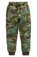 Mini Boden Kids' Reinforced Knee Camo Joggers Rosemary at Nordstrom,