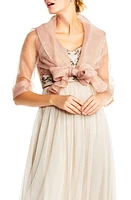 Adrianna Papell Organza Wrap Jacket at Nordstrom,