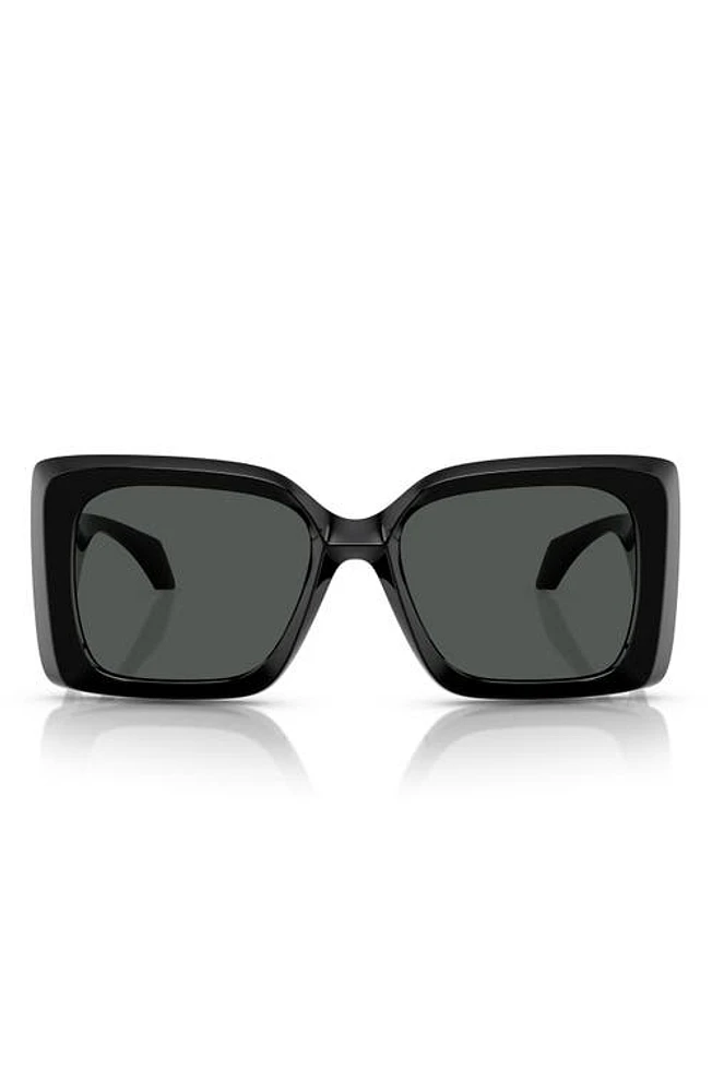 Versace 54mm Irregular Sunglasses in Black at Nordstrom