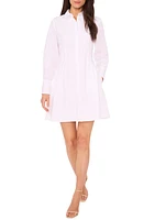 halogen(r) Long Sleeve Cotton Fit & Flare Shirtdress at Nordstrom,